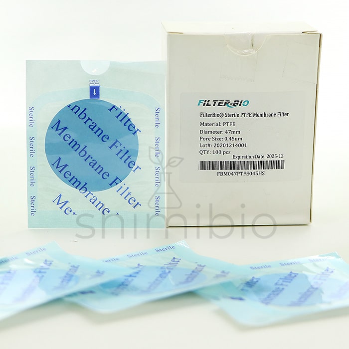 فیلتر ممبران (غشایی) PTFE آبگریز 0.45میکرون 47mm فیلتربایو