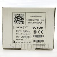 فیلتر سرسرنگی 0.45 میکرون PES قطر 30mm استریل Membrane Solution